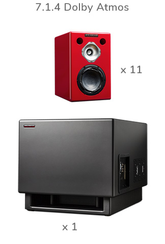 Wayne Jones Audio Studio Monitors Dolby Atmos 7.1.4 Studio Monitor System (8,150 watt) with SoundID Reference for Multichannel – Bundle 3.